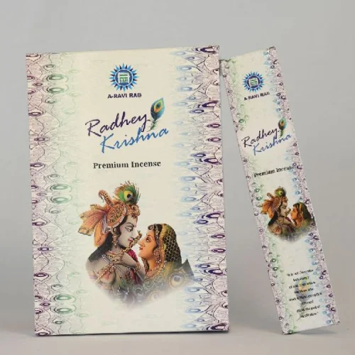 Radhey Krishna Premium Incense Sticks, Packaging Type : Paper Box