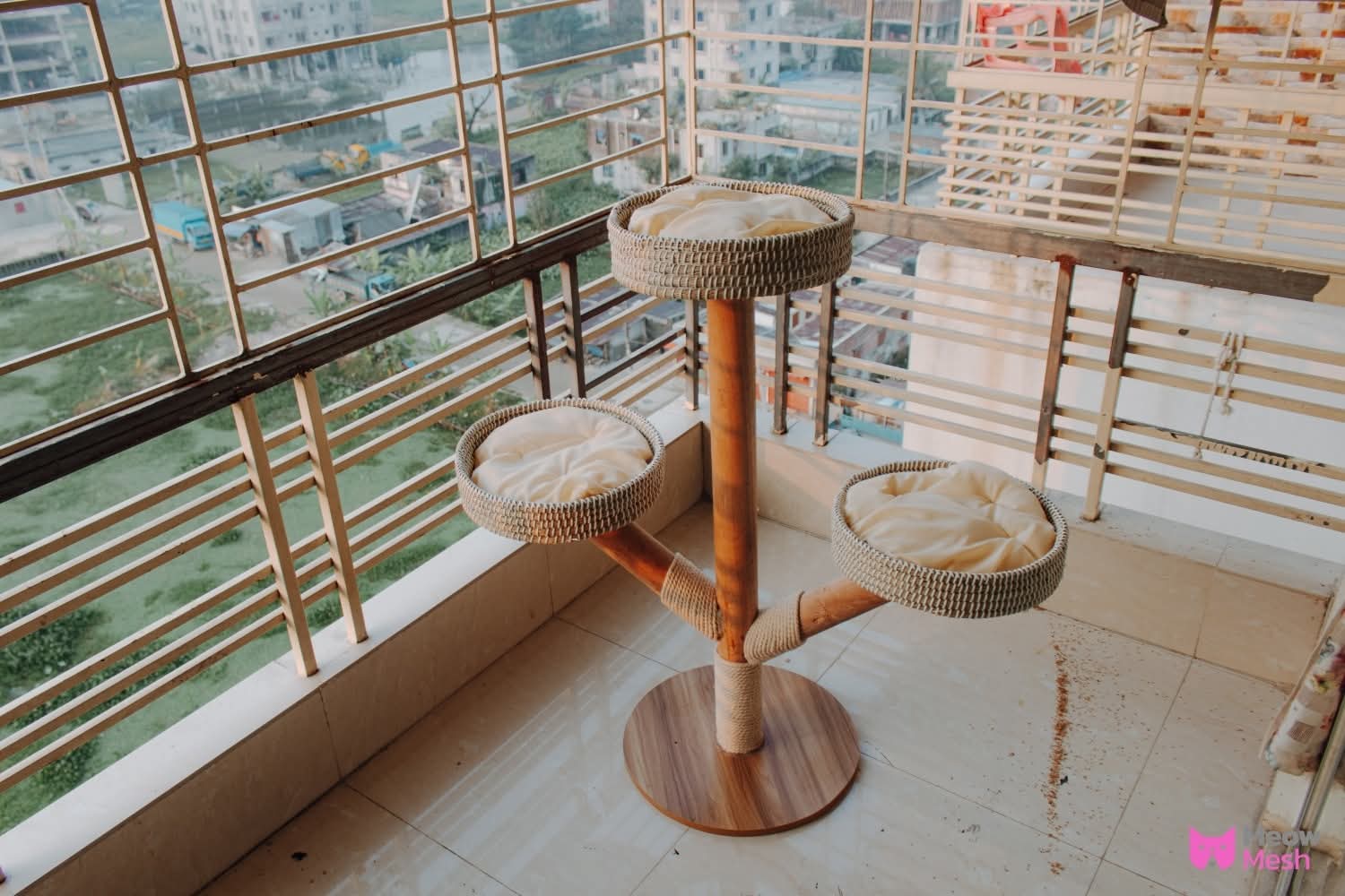 Modern Wooden Tower Stand